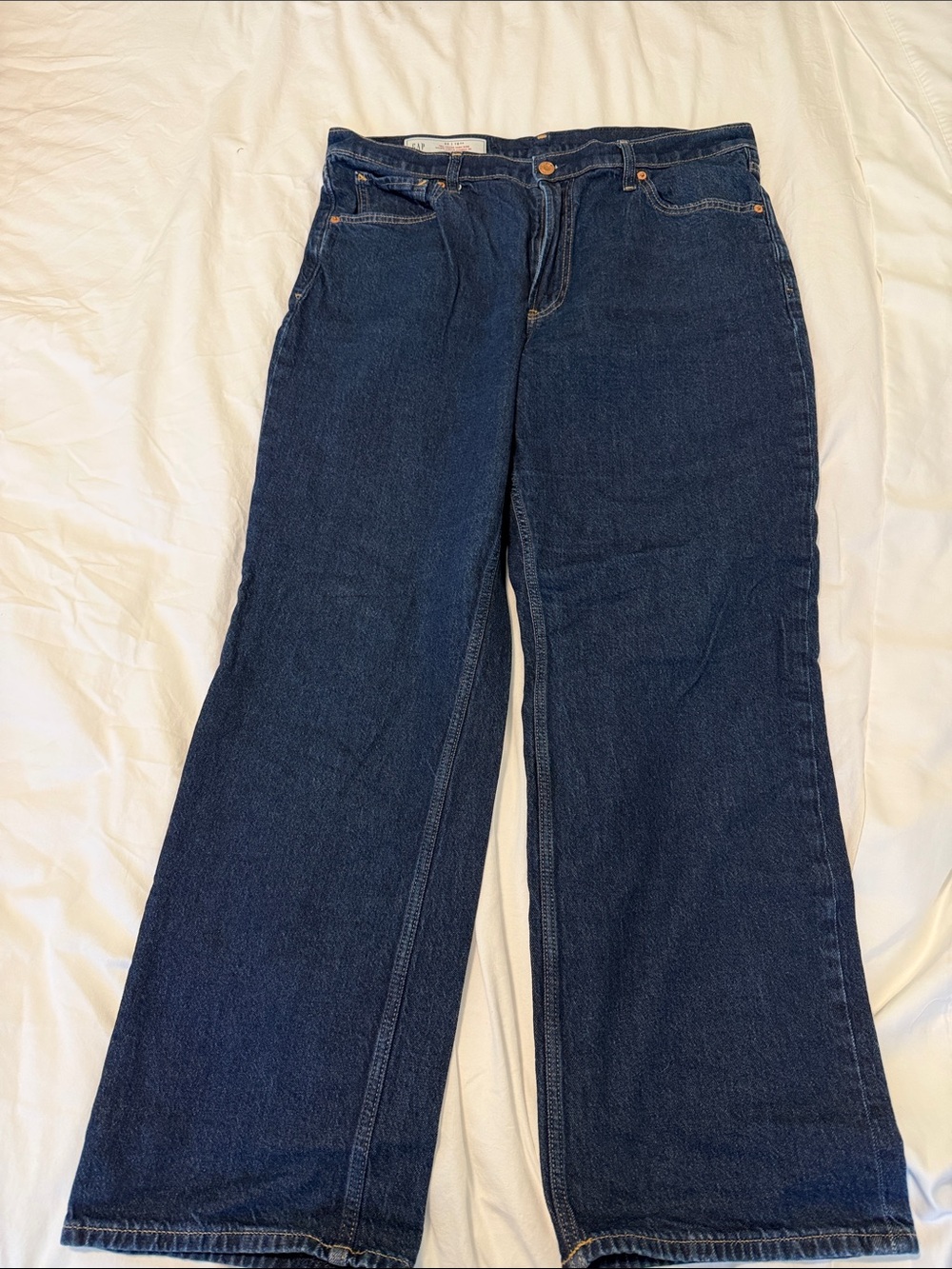 GAP 90s Loose High Rise Dark Blue Denim Jeans for Women